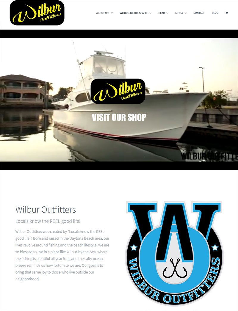 website design daytona beach wilbur outfitters